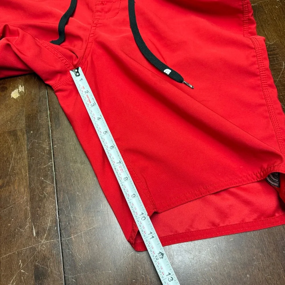 The North Face Board Shorts Mens 36 Red Cargo Pocket Swim Trunks